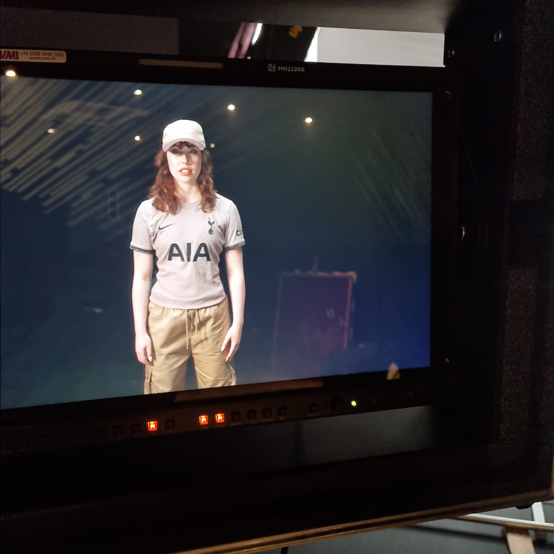 NLSDA dancer pics on set of Tottenham Hotspurs new kit launch 2023